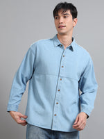 Load image into Gallery viewer, DENIM FULL SLEEVE SHIRT DISTRESSED
