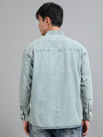 Load image into Gallery viewer, DENIM PLAIN  POCKET LESS SHIRT
