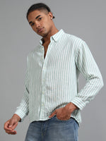 Load image into Gallery viewer, IMPORTED LINEN FULL SLEEVE SHIRT #1450
