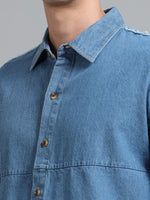 Load image into Gallery viewer, DENIM FULL SLEEVE SHIRT DISTRESSED
