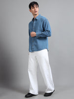 Load image into Gallery viewer, DENIM FULL SLEEVE SHIRT DISTRESSED
