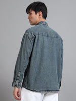 Load image into Gallery viewer, DENIM PLAIN  POCKET LESS SHIRT
