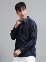 Load image into Gallery viewer, DENIM FULL SLEEVE SHIRT DISTRESSED
