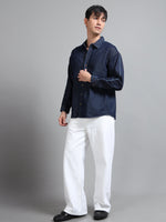 Load image into Gallery viewer, DENIM FULL SLEEVE SHIRT DISTRESSED

