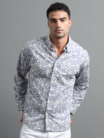 Load image into Gallery viewer, PRINTED LINEN SHIRT FULL SLEEVE
