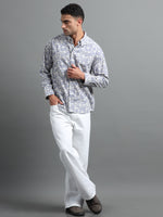 Load image into Gallery viewer, PRINTED LINEN SHIRT FULL SLEEVE
