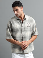 Load image into Gallery viewer, CHECKS HALF SLEEVE SHIRT (PRINTED)
