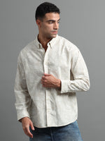 Load image into Gallery viewer, PRINTED LINEN SHIRT FULL SLEEVE
