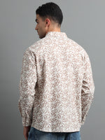 Load image into Gallery viewer, PRINTED LINEN SHIRT FULL SLEEVE
