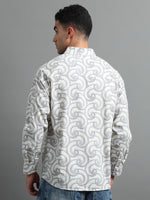 Load image into Gallery viewer, PRINTED LINEN SHIRT FULL SLEEVE
