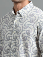 Load image into Gallery viewer, PRINTED LINEN SHIRT FULL SLEEVE

