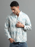 Load image into Gallery viewer, PRINTED LINEN SHIRT FULL SLEEVE
