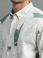 Load image into Gallery viewer, PRINTED LINEN SHIRT FULL SLEEVE
