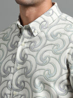 Load image into Gallery viewer, PRINTED LINEN SHIRT FULL SLEEVE
