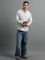 Load image into Gallery viewer, PRINTED LINEN SHIRT FULL SLEEVE
