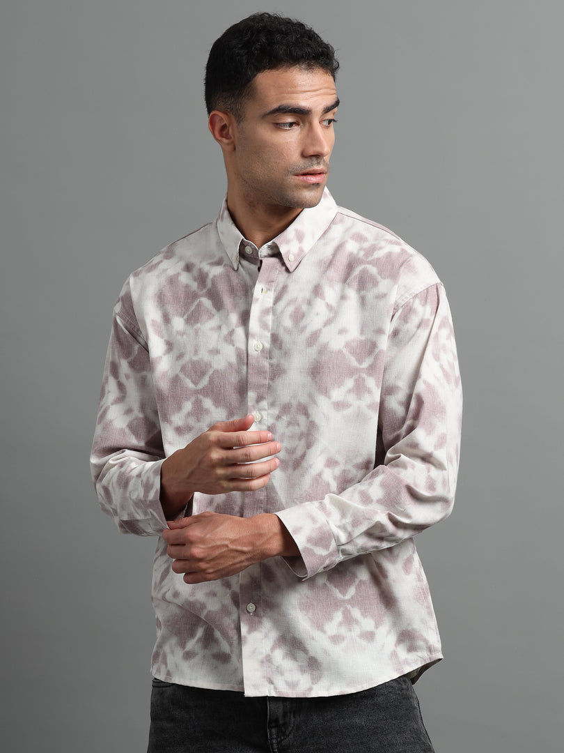 PRINTED LINEN SHIRT FULL SLEEVE