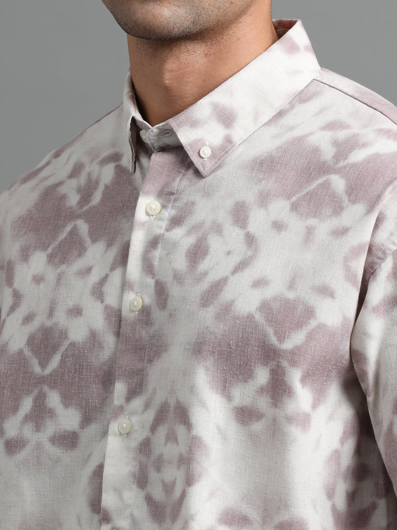 PRINTED LINEN SHIRT FULL SLEEVE
