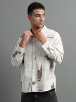 Load image into Gallery viewer, PRINTED LINEN SHIRT FULL SLEEVE
