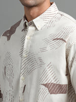 Load image into Gallery viewer, PRINTED LINEN SHIRT FULL SLEEVE
