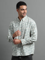Load image into Gallery viewer, PRINTED LINEN SHIRT FULL SLEEVE
