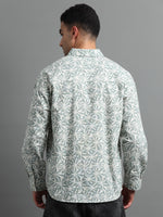 Load image into Gallery viewer, PRINTED LINEN SHIRT FULL SLEEVE

