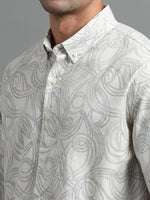 Load image into Gallery viewer, PRINTED LINEN SHIRT FULL SLEEVE
