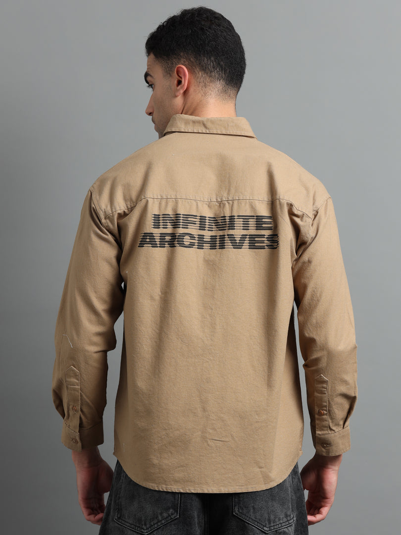 PLAIN SHIRT FULL SLEEVE PRINTED