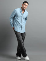 Load image into Gallery viewer, DENIM STRIPES FULL SLEEVE SHIRT
