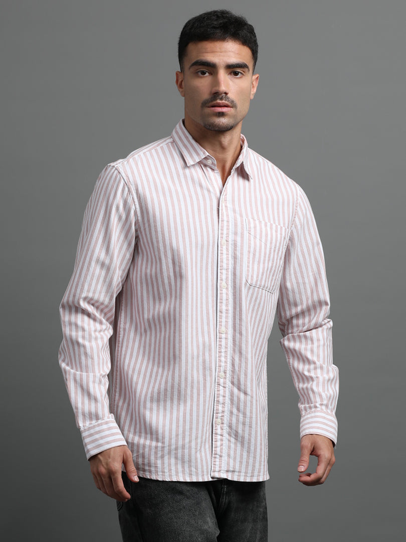 OXFORD STRIPES FULL SLEEVE SHIRT