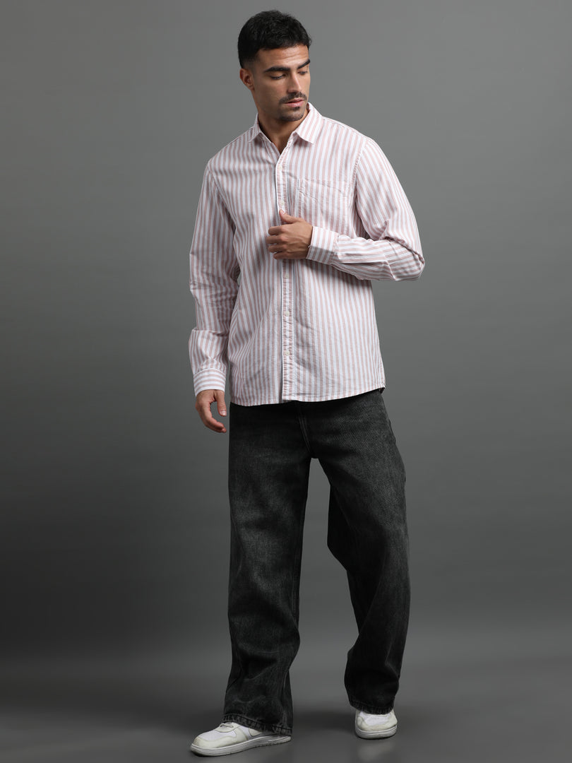 OXFORD STRIPES FULL SLEEVE SHIRT