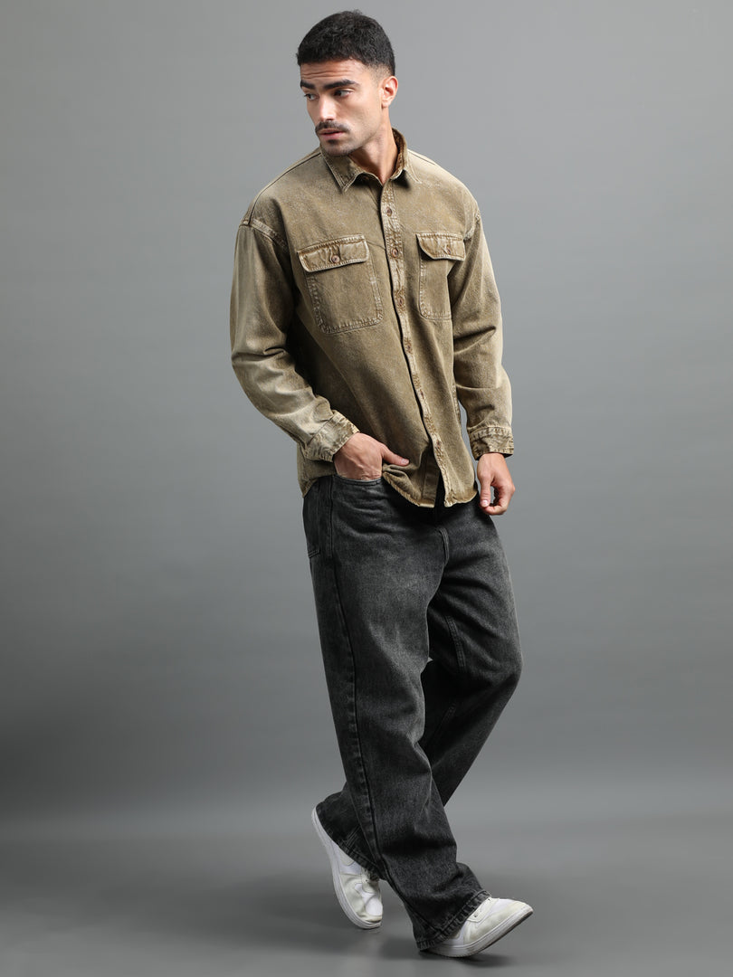 DENIM TWIN POCKET DYE SHIRT