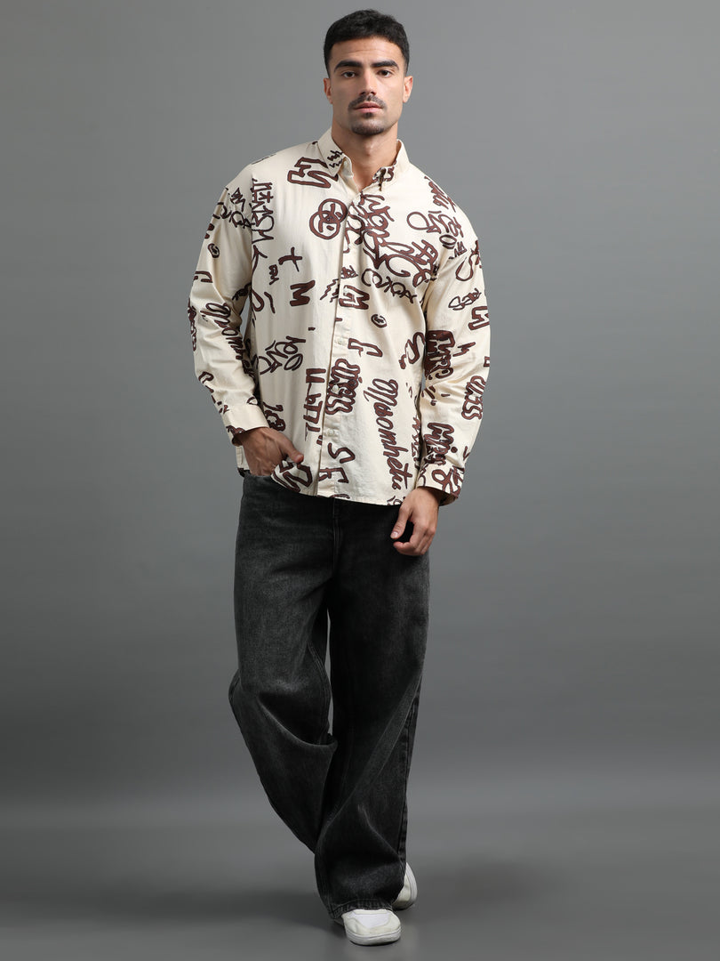 FLORAL FULL SLEEVE SHIRT POCKETLESS