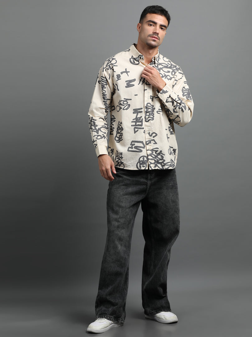 FLORAL FULL SLEEVE SHIRT POCKETLESS