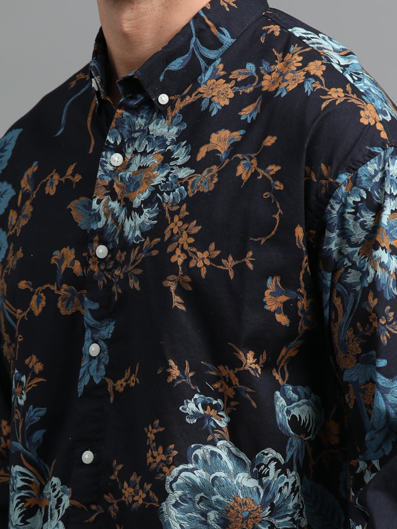 FLORAL PRINT SHIRT FULL SLEEVE