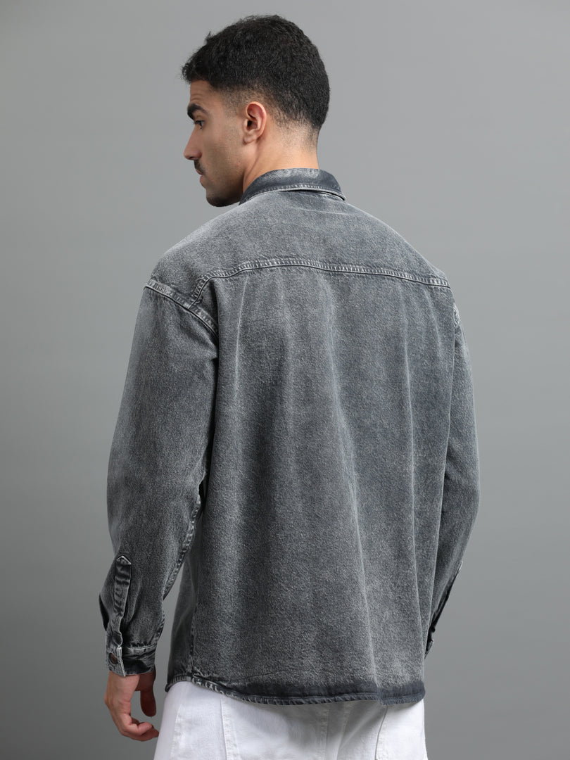 DENIM TWIN POCKET DYE SHIRT