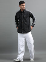 Load image into Gallery viewer, DENIM TWIN POCKET DYE SHIRT
