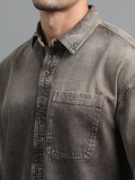 Load image into Gallery viewer, DENIM HALF SLEEVE DYE SHIRT SINGLE POCKET
