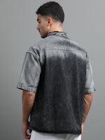 Load image into Gallery viewer, DENIM HALF SLEEVE DYE SHIRT SINGLE POCKET
