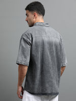 Load image into Gallery viewer, DENIM HALF SLEEVE DYE SHIRT SINGLE POCKET
