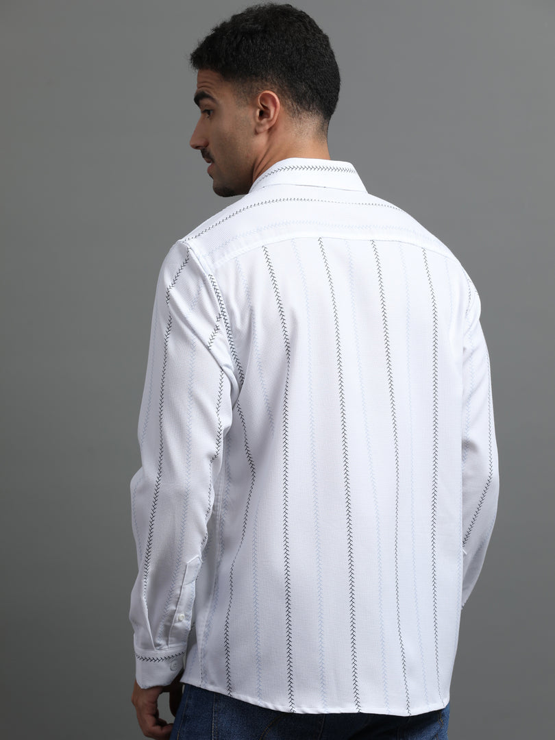 IMPORTED STRIPED SHIRT FULL SLEEVE