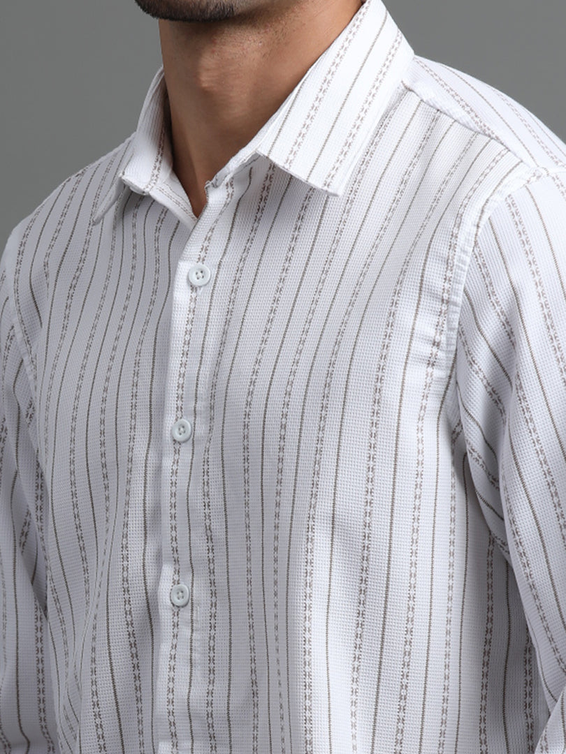 IMPORTED STRIPED SHIRT FULL SLEEVE