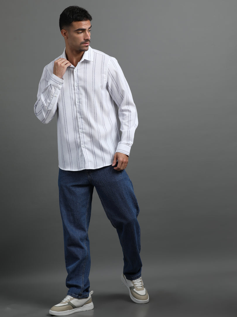 IMPORTED STRIPED SHIRT FULL SLEEVE