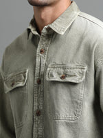 Load image into Gallery viewer, DENIM TWIN POCKET DYE SHIRT
