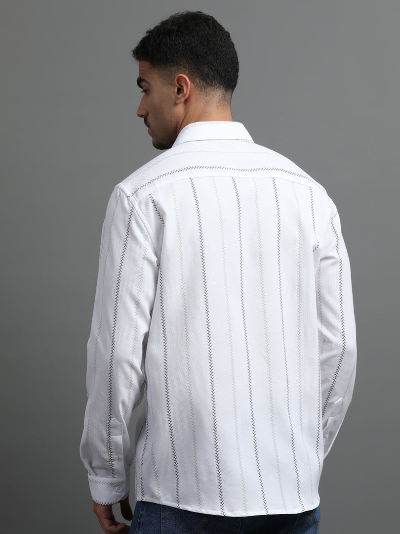IMPORTED STRIPED SHIRT FULL SLEEVE