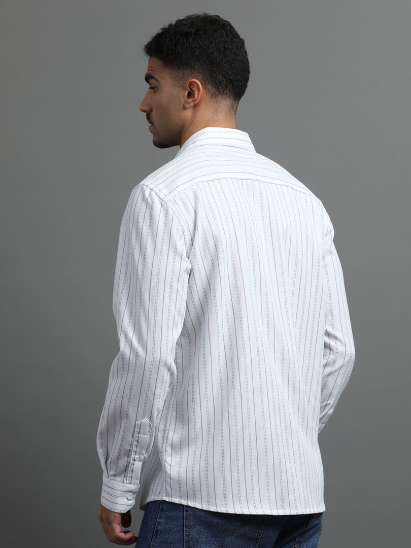 IMPORTED STRIPED SHIRT FULL SLEEVE