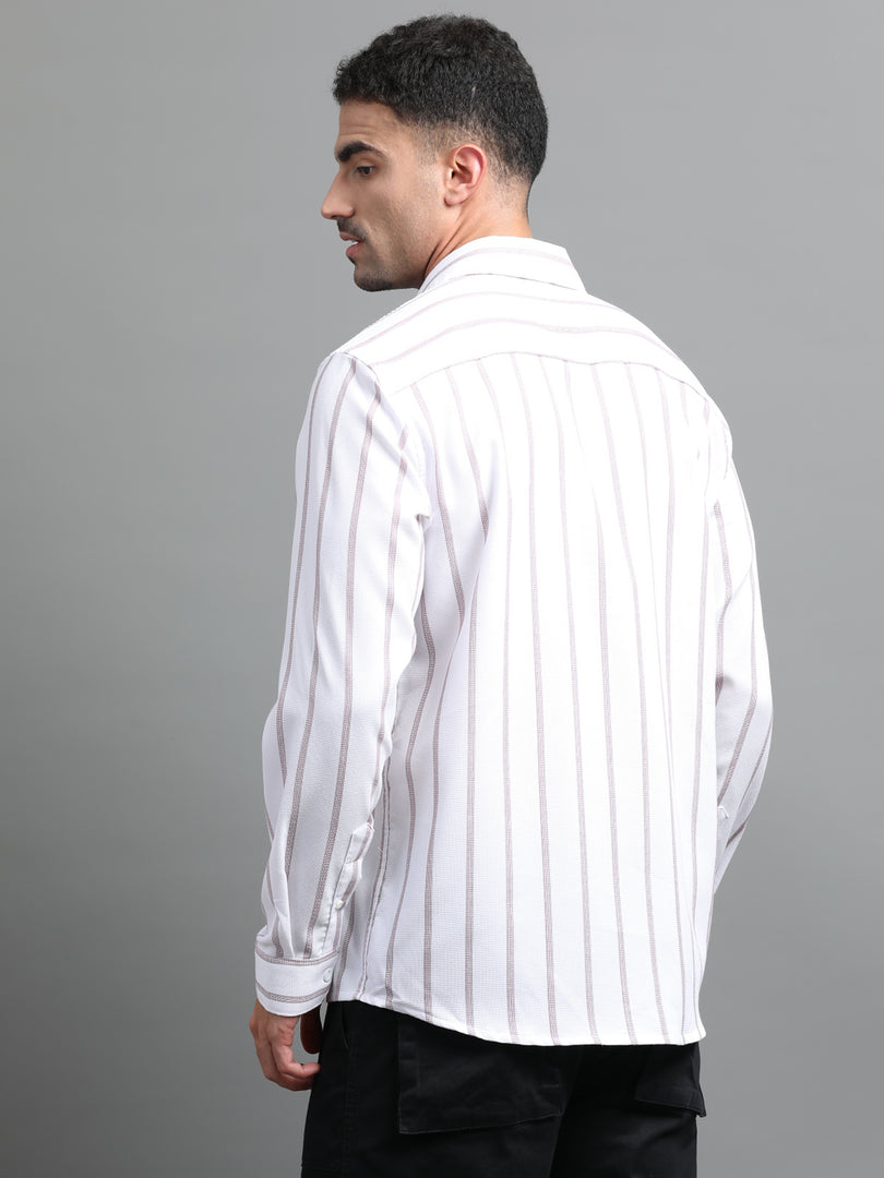IMPORTED STRIPED SHIRT FULL SLEEVE
