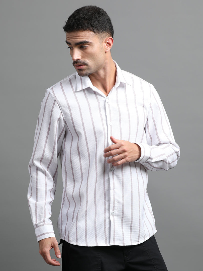 IMPORTED STRIPED SHIRT FULL SLEEVE