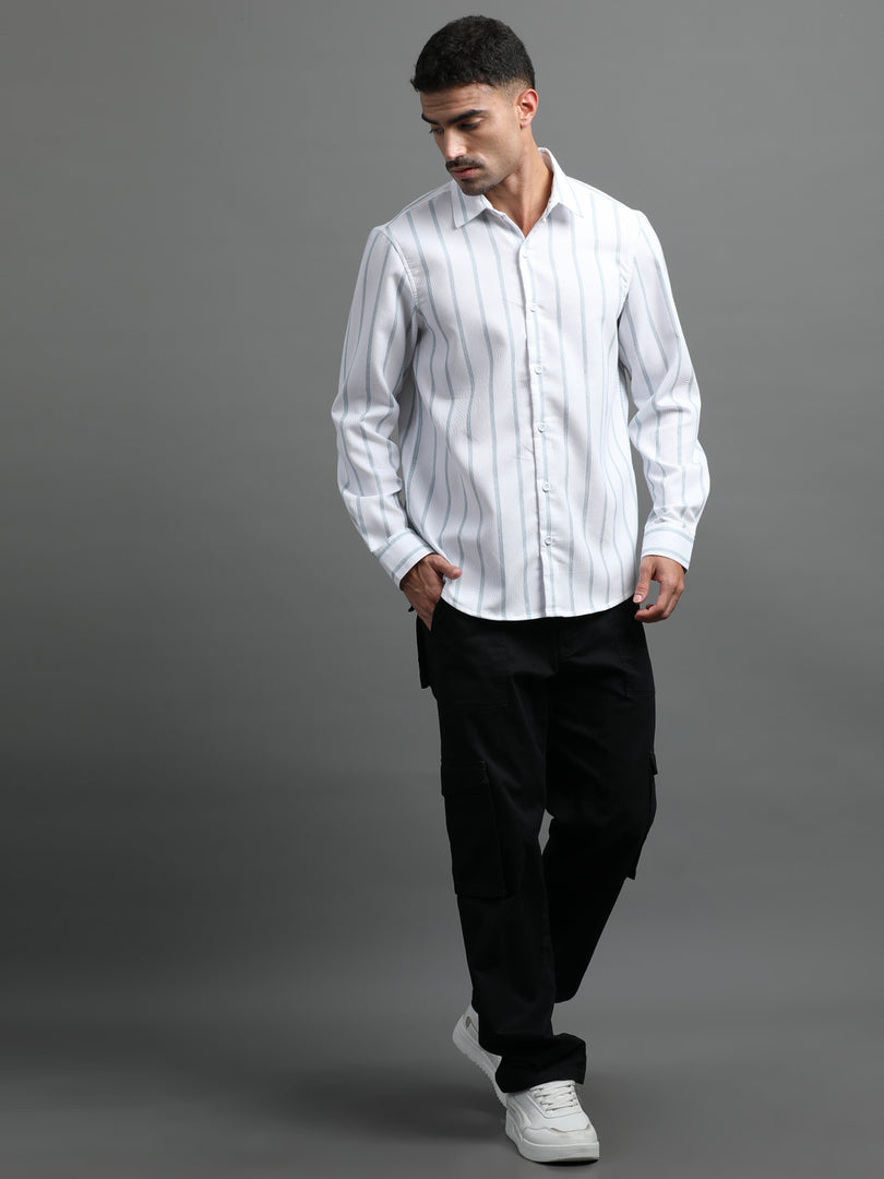 IMPORTED STRIPED SHIRT FULL SLEEVE
