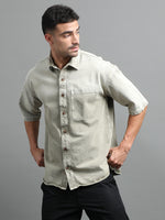 Load image into Gallery viewer, DENIM HALF SLEEVE DYE SHIRT SINGLE POCKET
