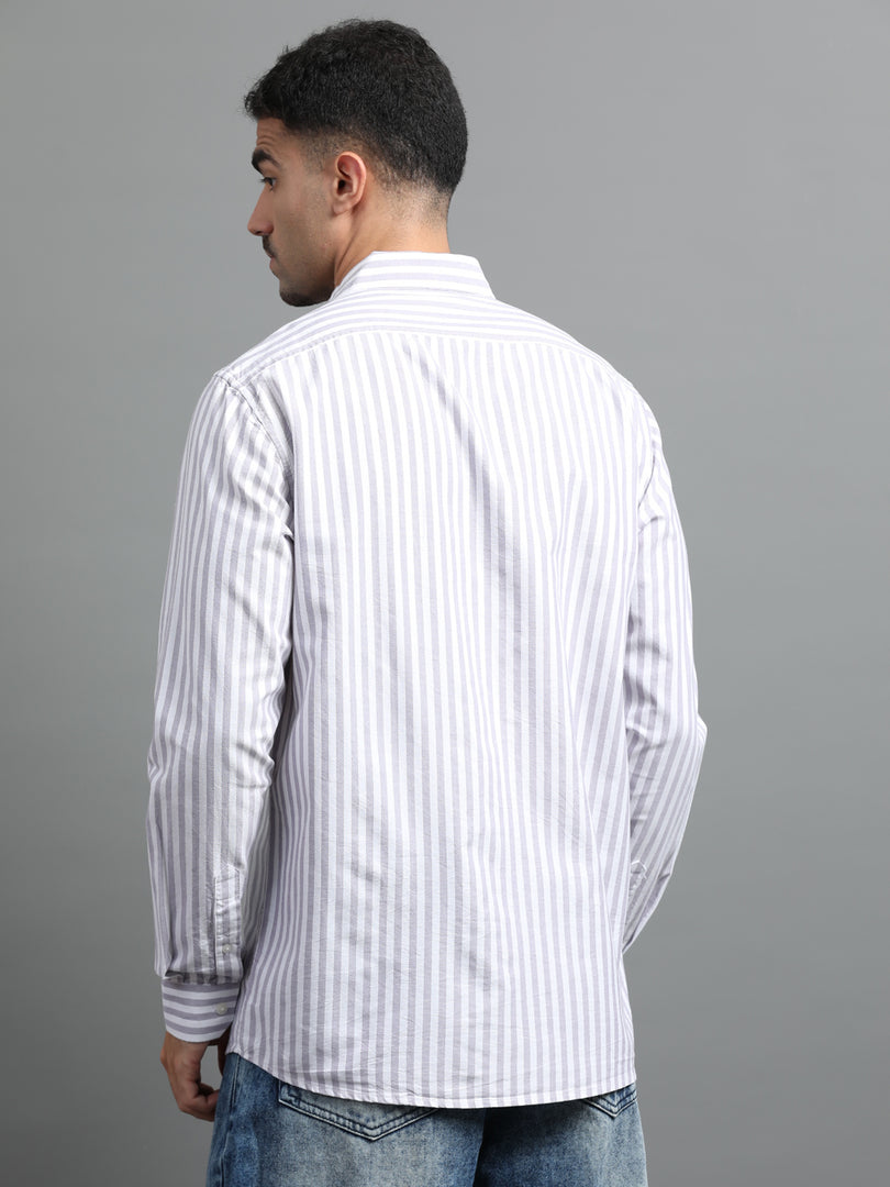 OXFORD STRIPES FULL SLEEVE SHIRT